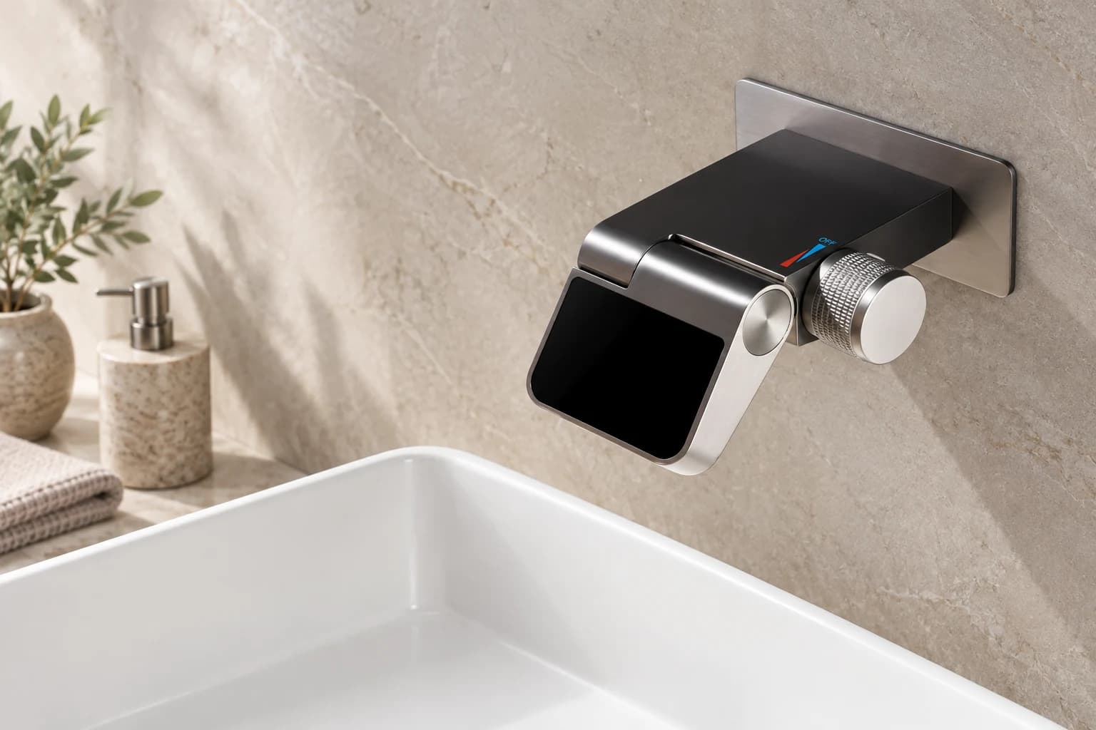 Rubinetti per lavabo a parete esterni — BSW1500