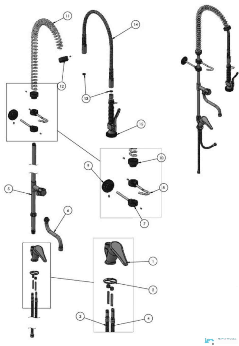 Doccetta flessibile