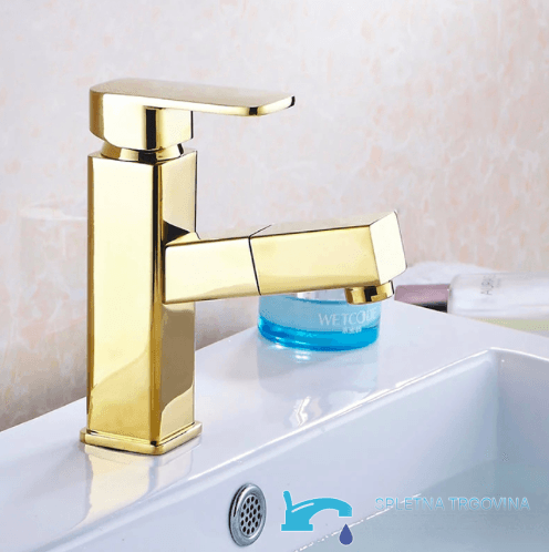Rubinetto da bagno da piano EYN woo-3059 con doccetta estraibile e LED, disponibile in più finiture