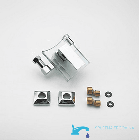 Miscelatore per vasca a parete EYN SK9024 in vetro con cascata LED, in più finiture tra cui cromo e nero