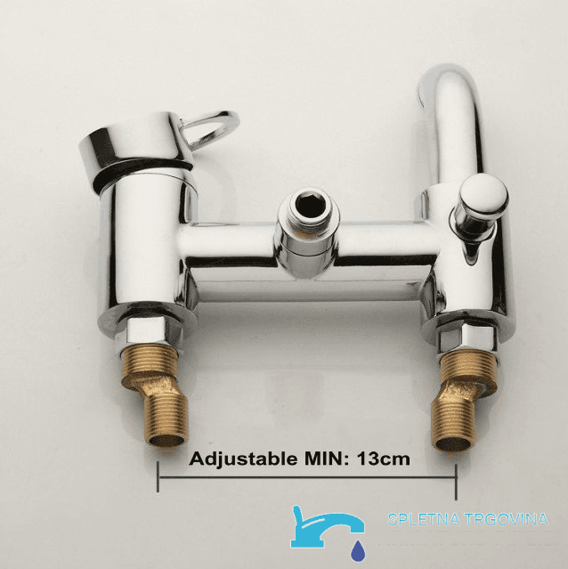 Miscelatore per vasca a parete EYN SK2264 in ottone con LED, bocca a cascata e più finiture cromatiche