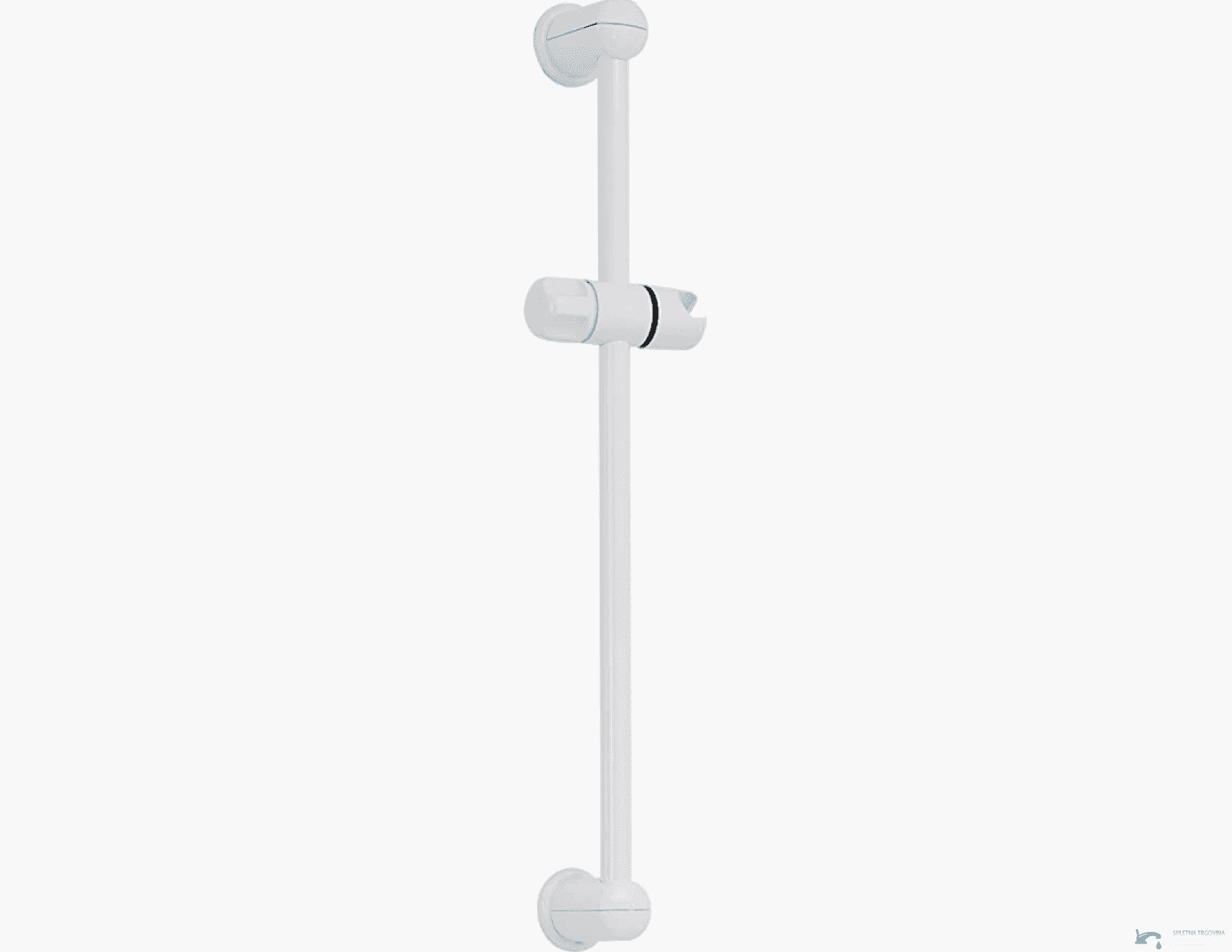 Asta doccia EYN BK1117 da parete in ABS bianco, 58 cm