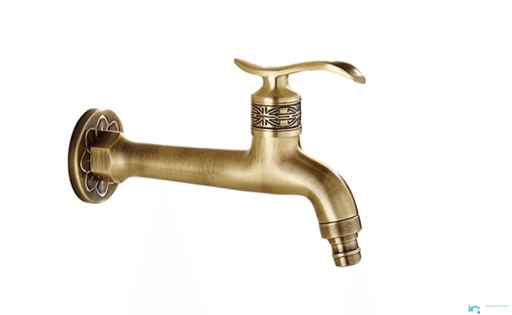 Rubinetto da bagno a parete EYN CW1347 per acqua fredda in più finiture, tra cui ottone anticato e marrone dorato