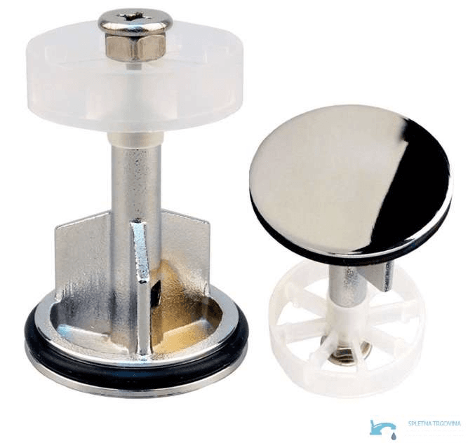 Tappo per lavabo EYN C1102 regolabile con anello di tenuta, in più finiture cromatiche