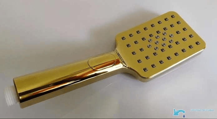 Doccetta multigetto di ricambio EYN RZ18038 con tre tipi di getto, in oro o nero