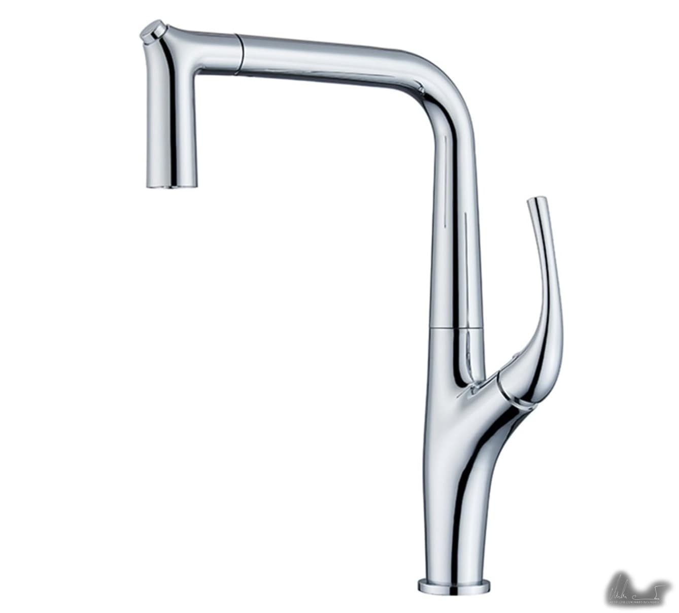 Moderne Küchenarmatur ELITE EDITION KF1013 in glänzendem Chrom