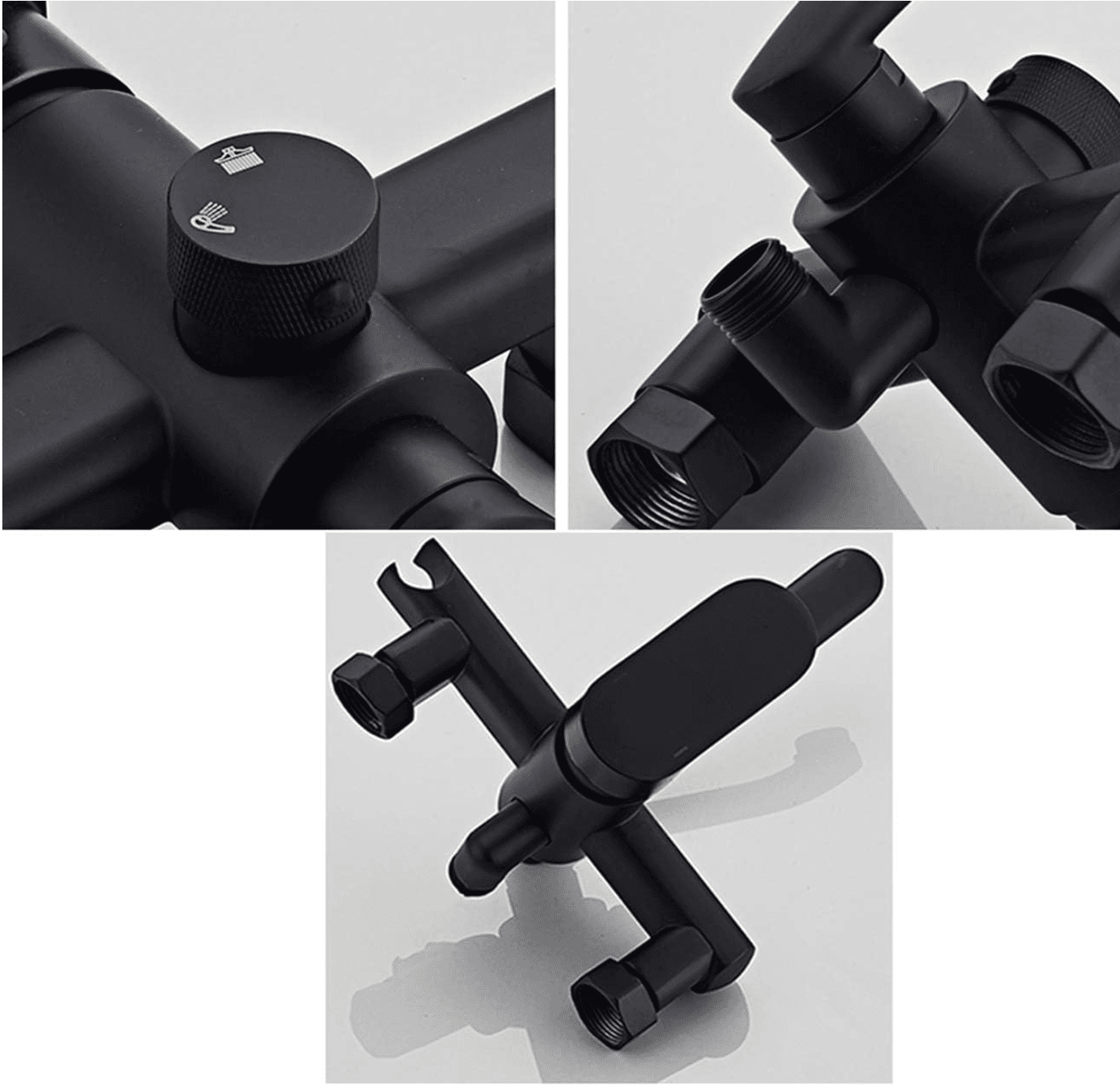 Miscelatore da cucina a parete EYN WK1124 in nero opaco