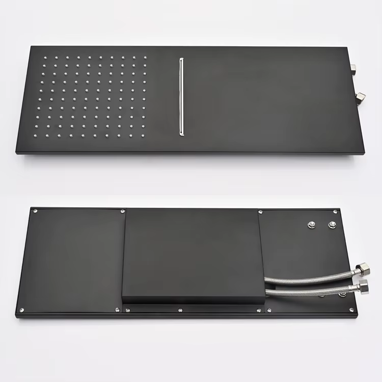 Dettaglio del soffione quadrato a pioggia e cascata ELITE EDITION BSC1682