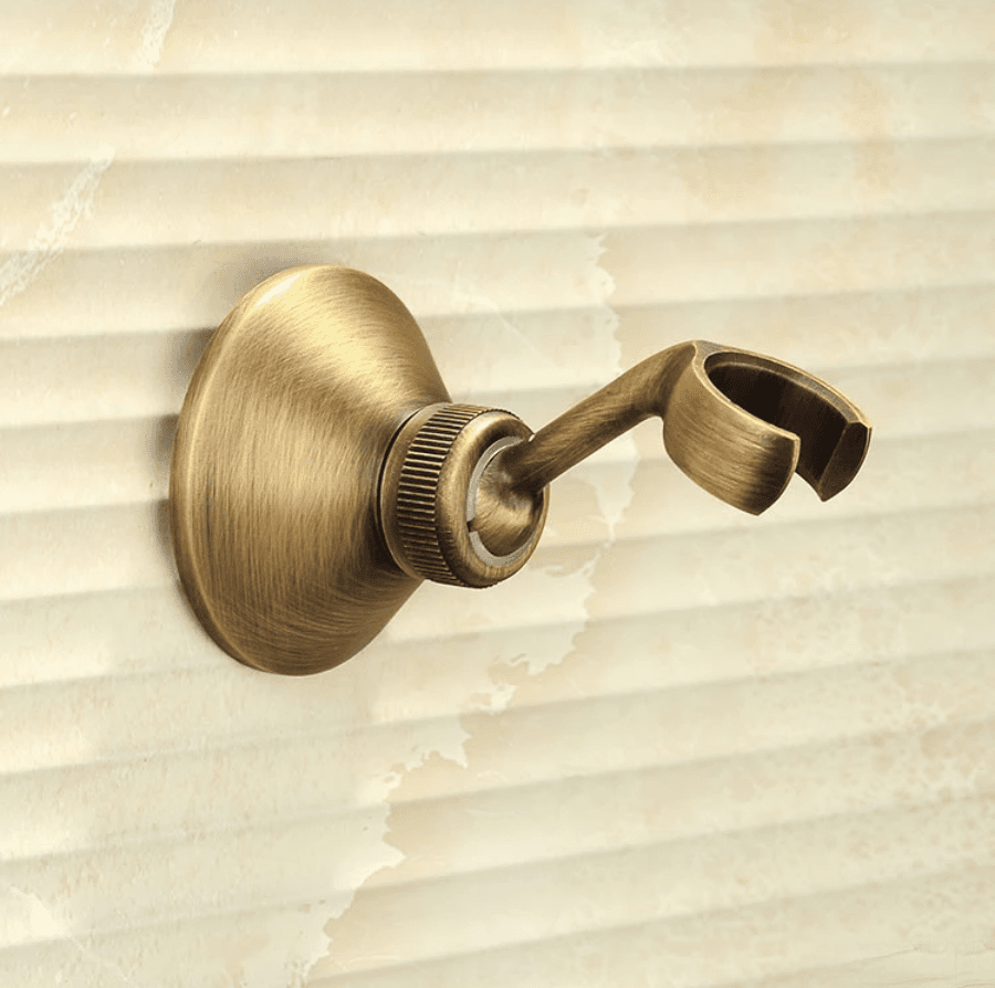 Supporto per doccetta AQD1536 con finitura spazzolata in ottone anticato