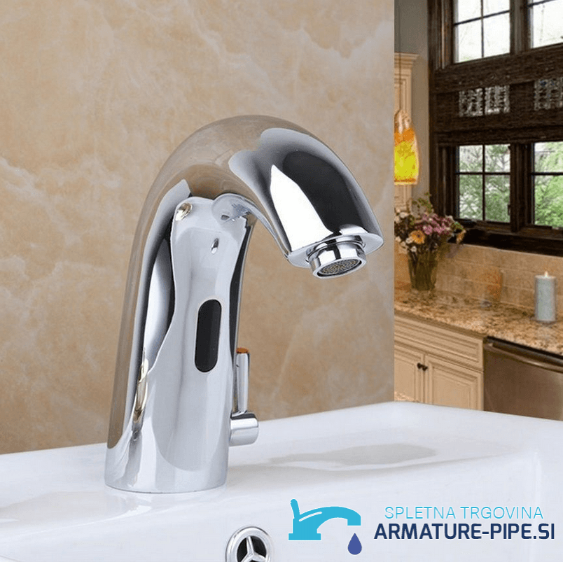 Rubinetto lavabo a sensore EYN AS4292 in cromo lucido