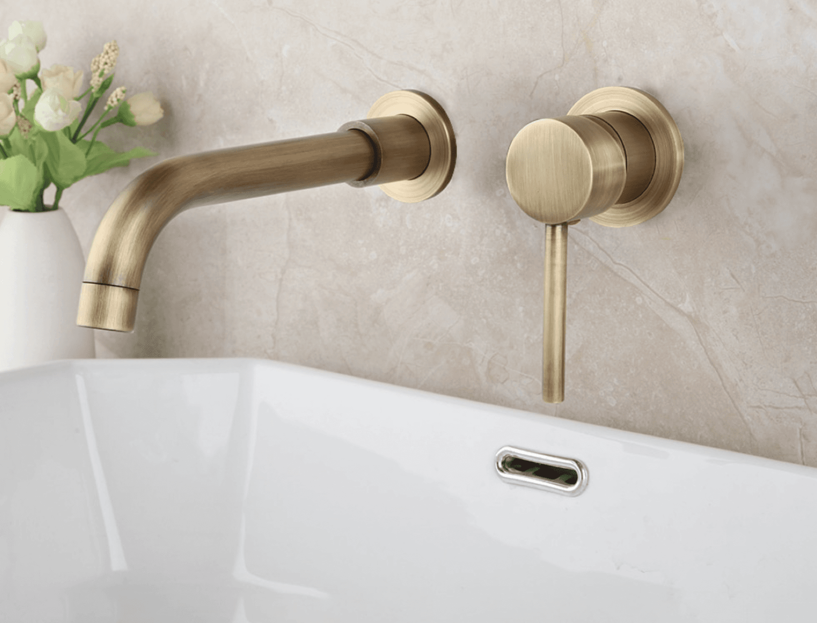 Miscelatore lavabo da incasso ATP1808 in ottone anticato spazzolato