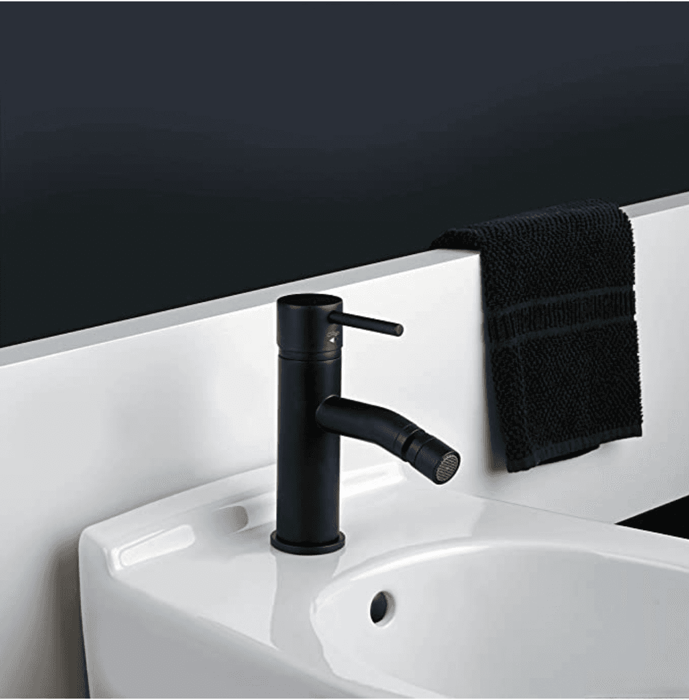 Rubinetto per bidet BB1402 nero con finitura opaca