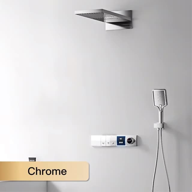 Sistema doccia da incasso ELITE EDITION BCS1050 con display LED e finiture multiple — vista 18