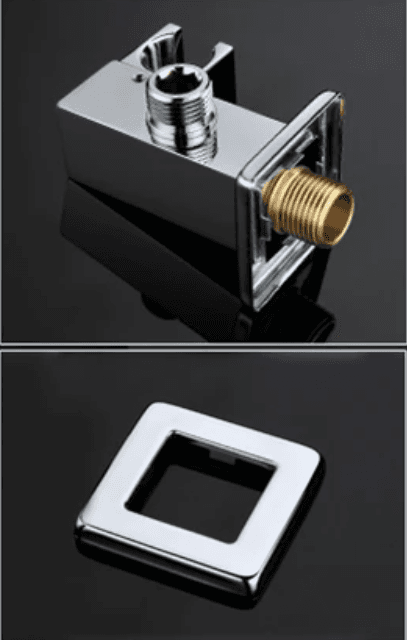 Sistema doccia a incasso ELITE EDITION BCS1557 termostatico con LED, getto a cascata e idromassaggio, nero e nero opaco