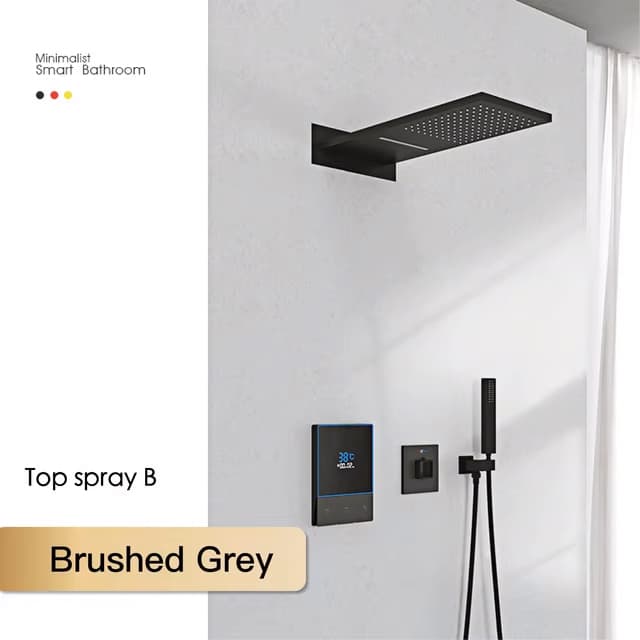 Sistema doccia a incasso ELITE EDITION BCS1721 termostatico, multigetto e a cascata in più finiture — vista 23