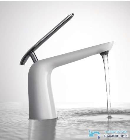 Rubinetto bianco per lavabo e bidet woo-6963 in bianco opaco