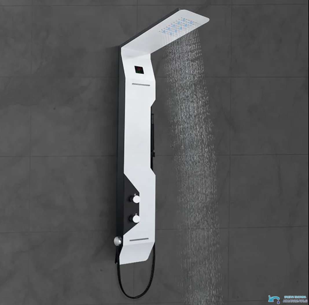 Pannello doccia ELITE EDITION DELUX BSP1412 in bianco lucido