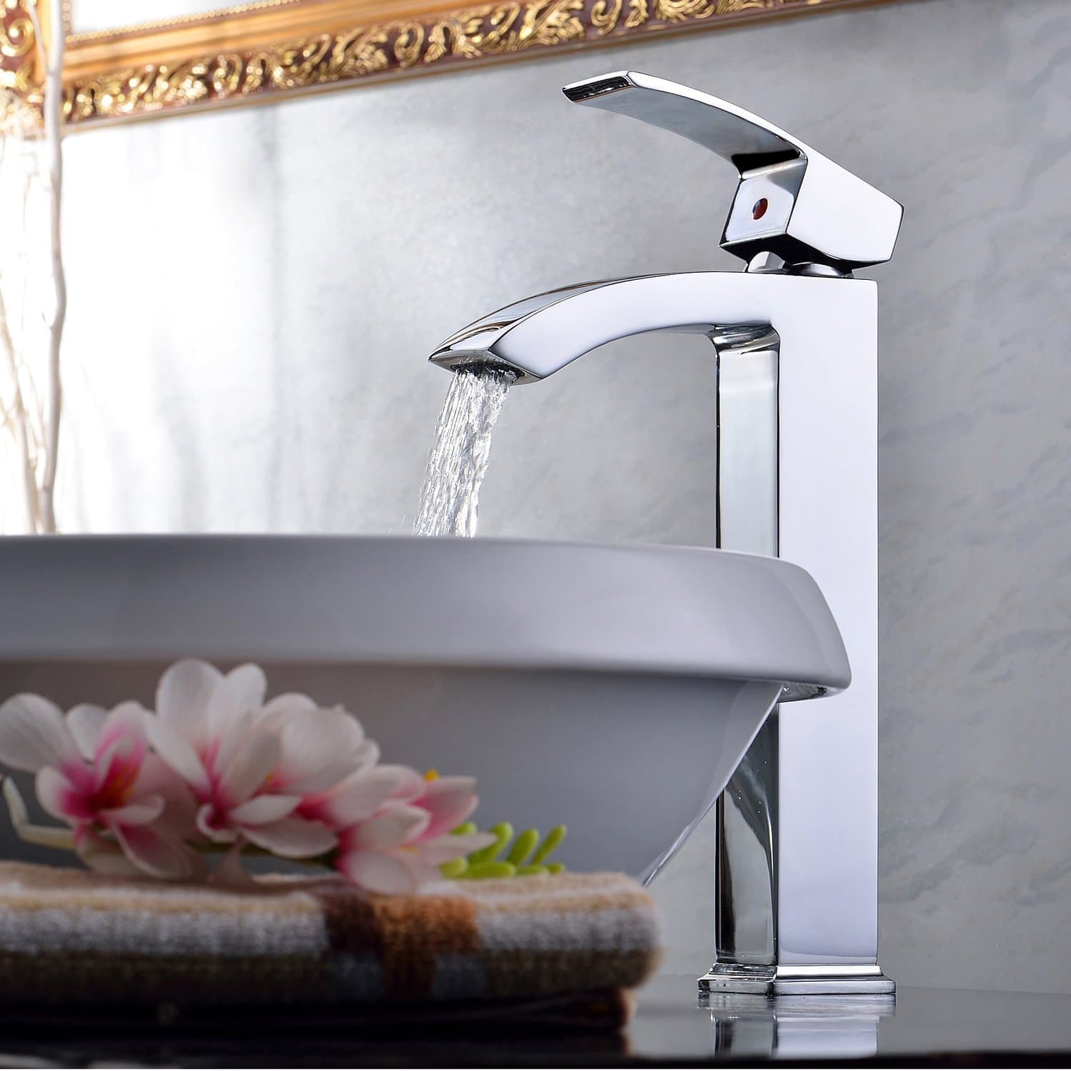 Elegante miscelatore bagno EYN 017 in cromo lucido