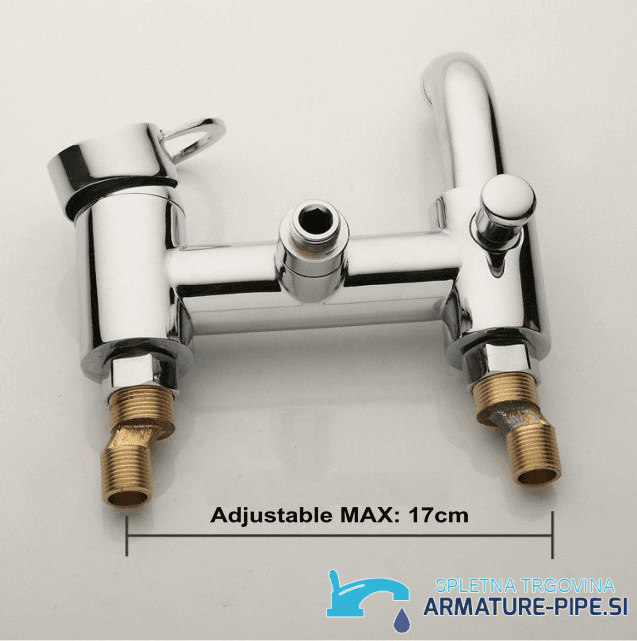 Raccordi del miscelatore vasca EYN SK2264 con interasse regolabile fino a 17 cm