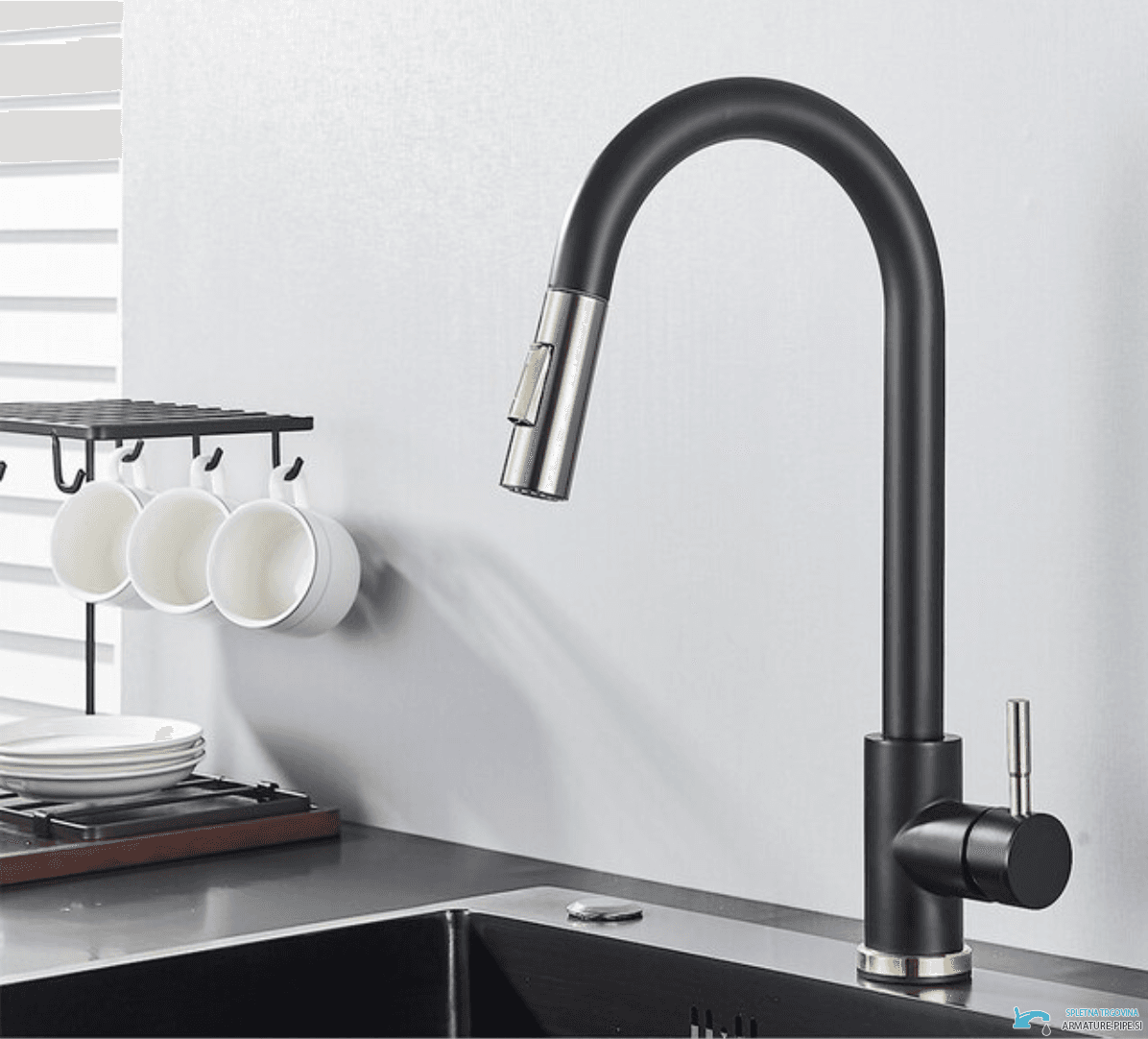 Rubinetto da cucina EYN GK1218 con sensore tattile, doccetta estraibile e più finiture GK1218 — 1
