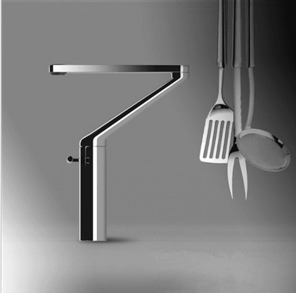 Rubinetto da cucina/bagno KA05738 dal design moderno in cromo lucido