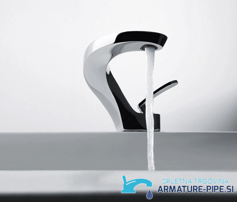 Rubinetto da cucina/bagno KA17318 dal design seducente in cromo lucido