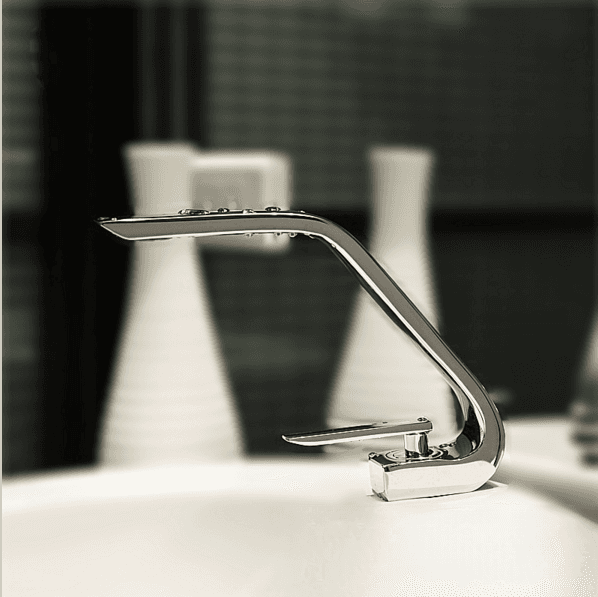 Rubinetto da cucina/bagno curvo KA933141 in cromo lucidato