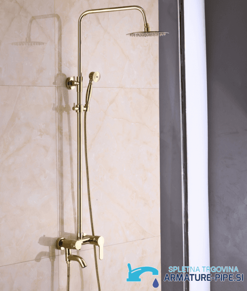 Sistema doccia NSG05783 in oro lucido