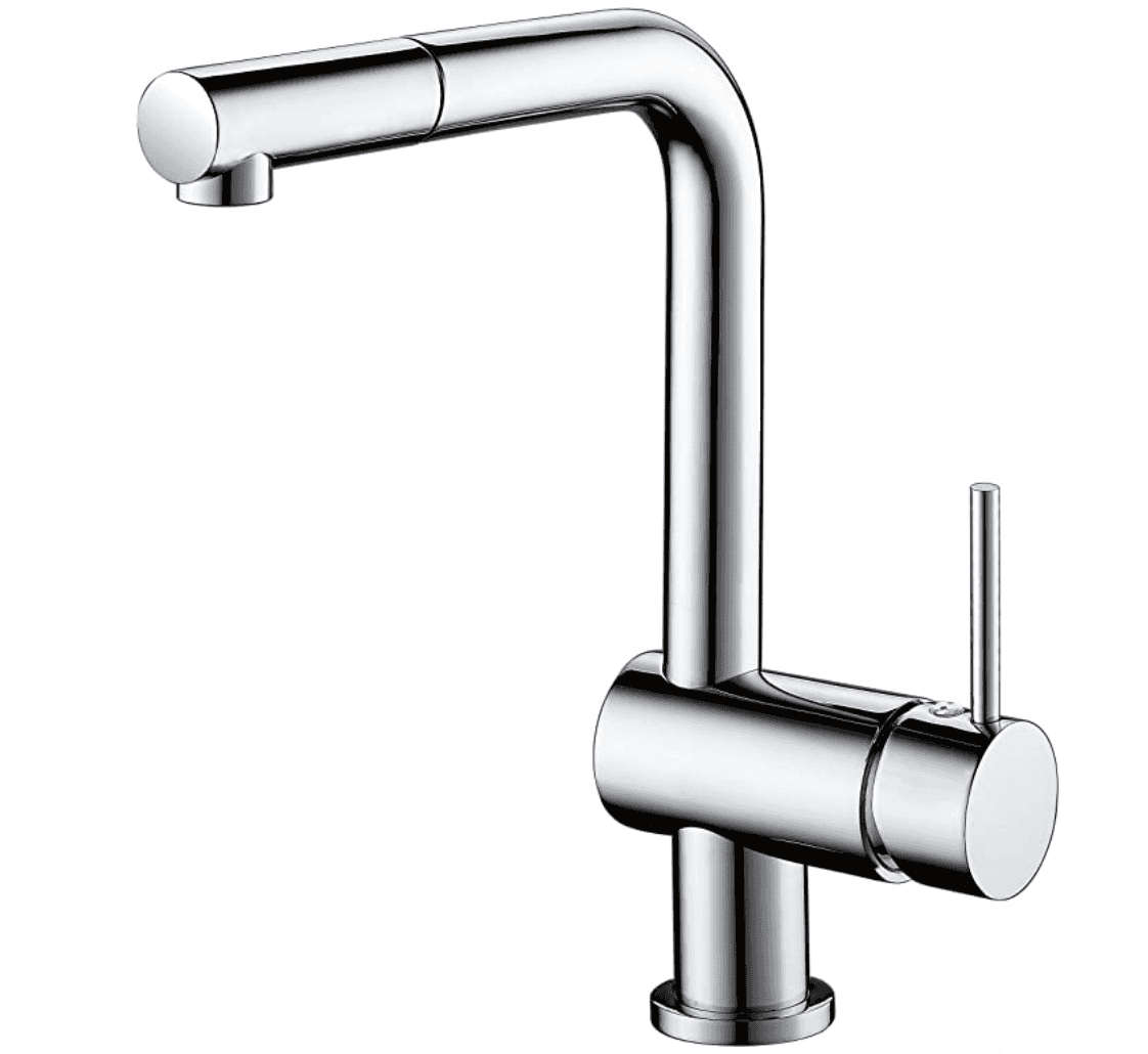 Miscelatore a bassa pressione EYN NT1642 con bocca alta arrotondata