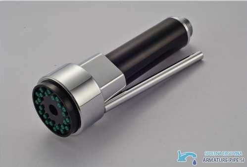 Doccetta per miscelatore cucina EYN P0141 in nero opaco e cromo