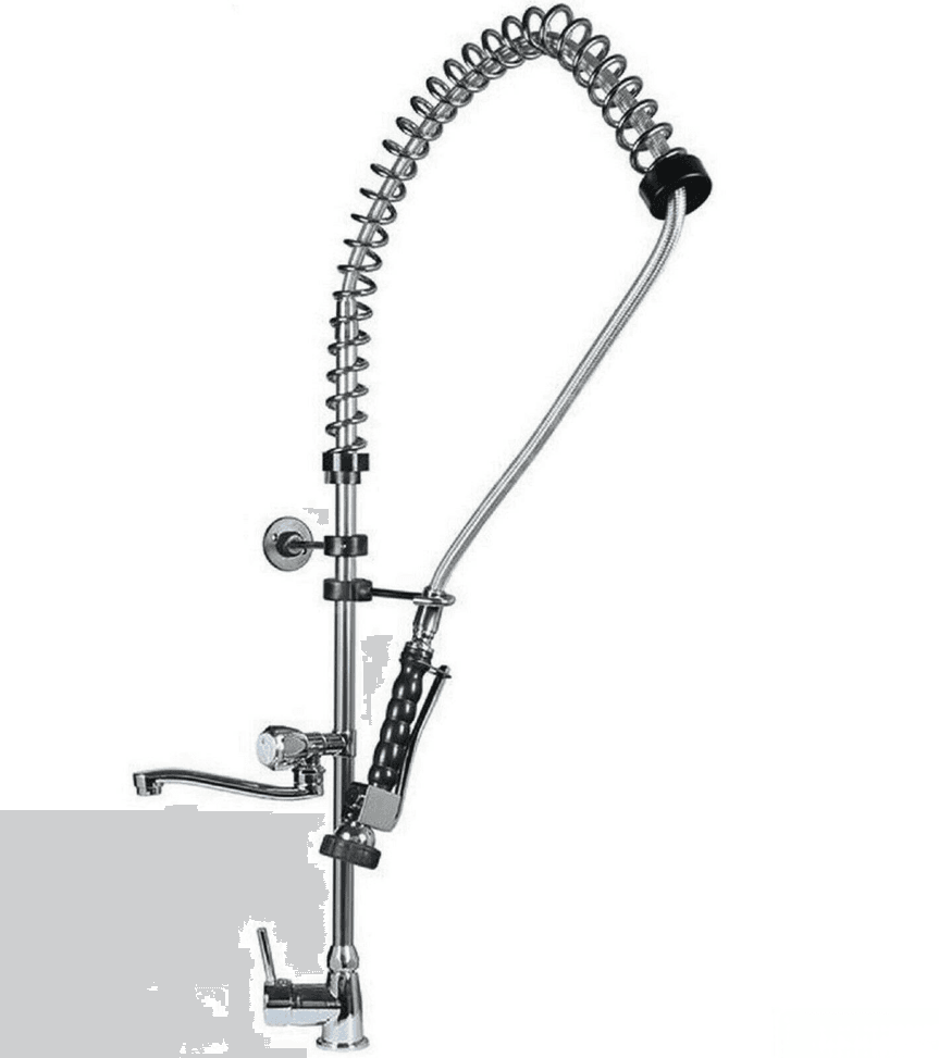 Rubinetto professionale EYN PA1311 cromato per cucine e zone lavaggio