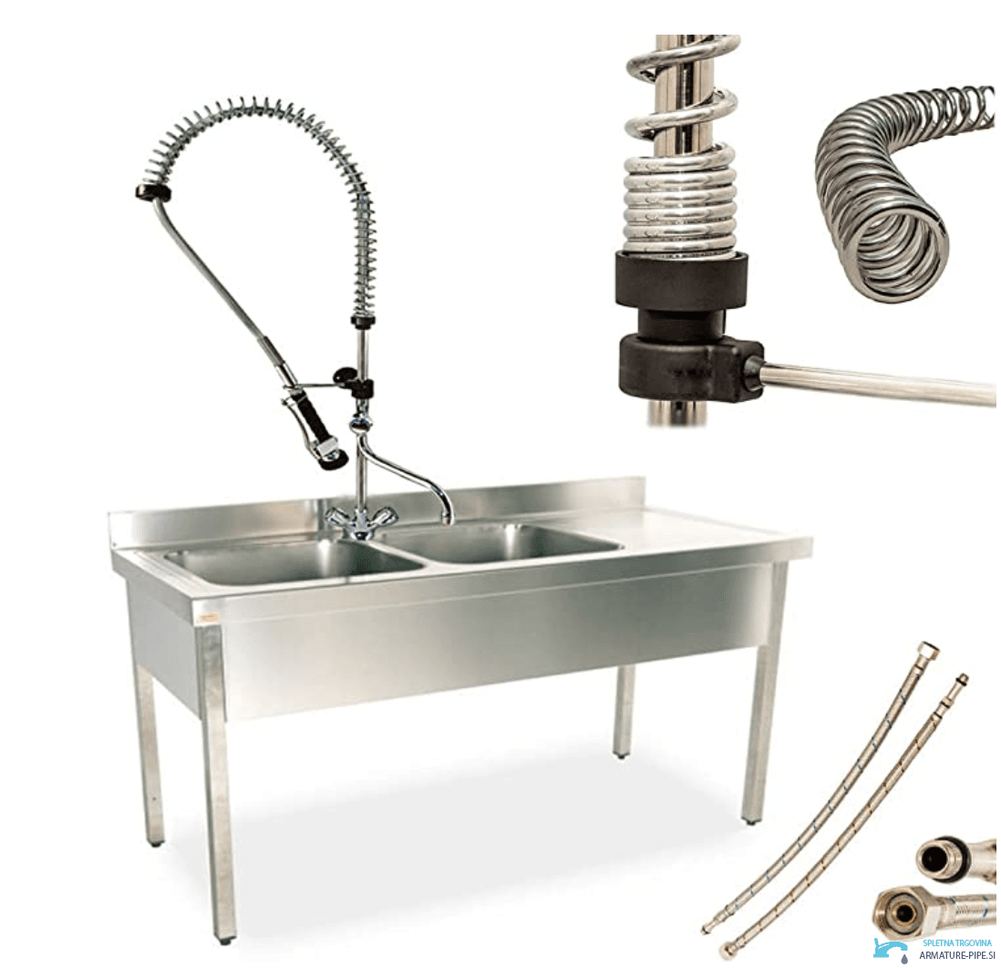 Rubinetto professionale PRO1337 cromato per ristorazione