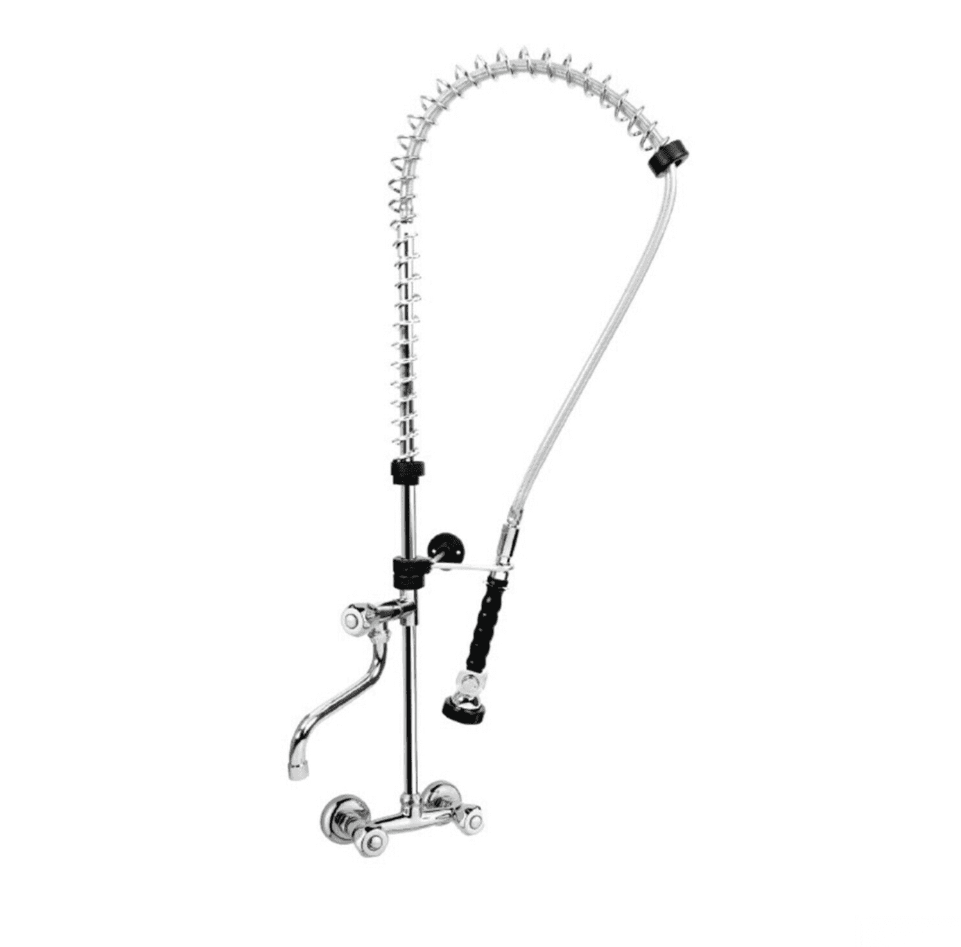 Rubinetto professionale a parete SPRO1228 cromato per cucine professionali