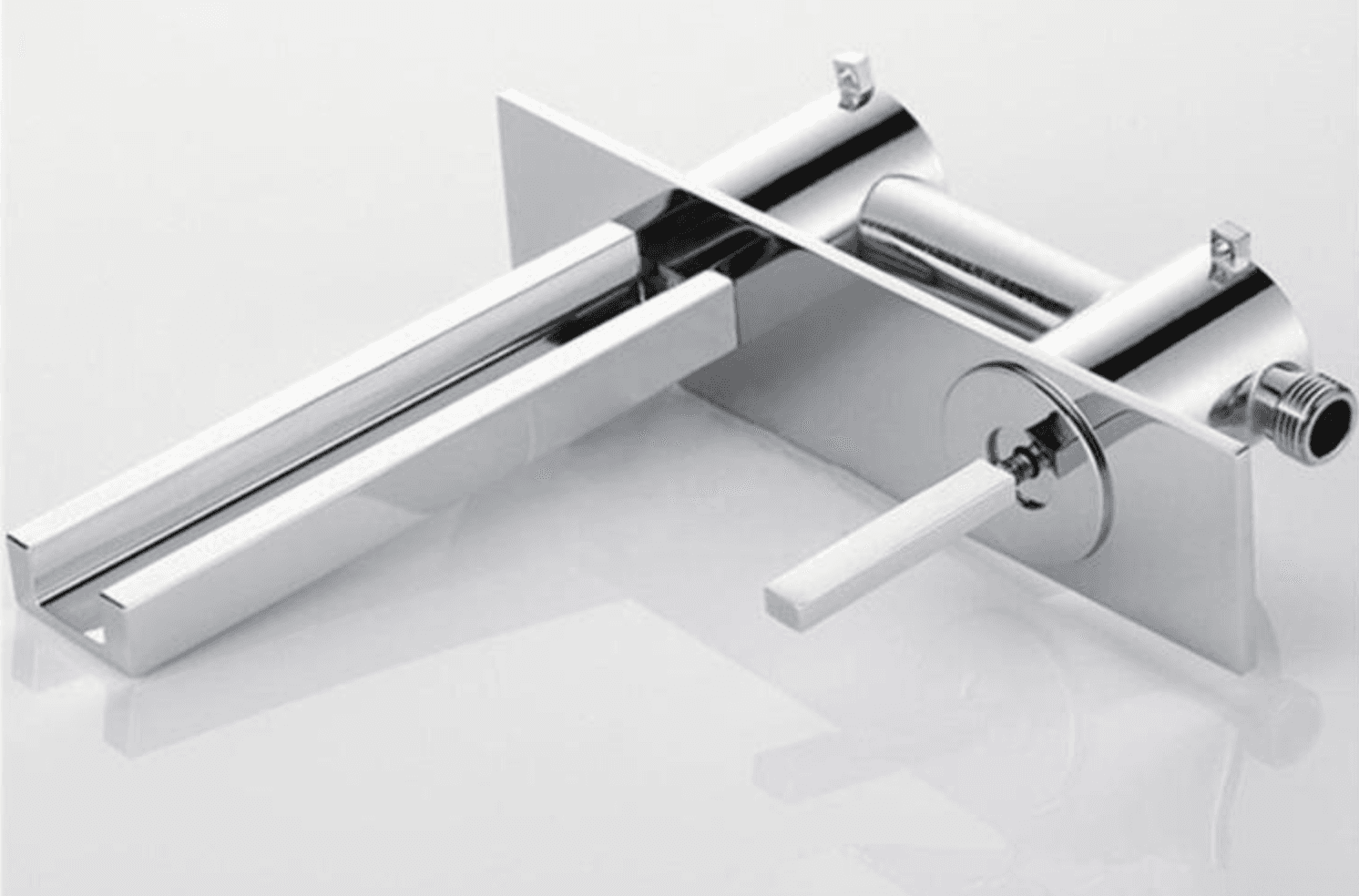 Rubinetto LED a cascata WLED1454 con bocca larga e leve