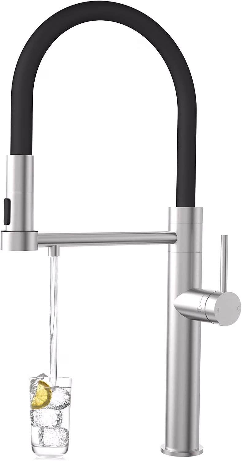Miscelatore da cucina ELITE EDITION KF1730 in acciaio inox con doccetta estraibile e uscita per acqua filtrata, in più finiture KF1730 — 1