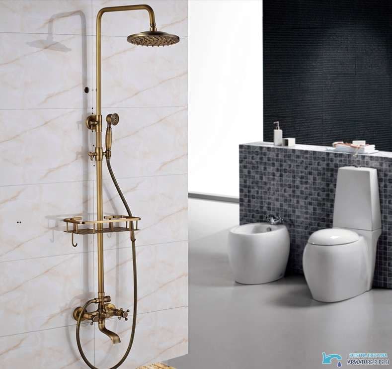Pannello doccia EYN woo-13073 a parete per installazione esterna, disponibile in più finiture
