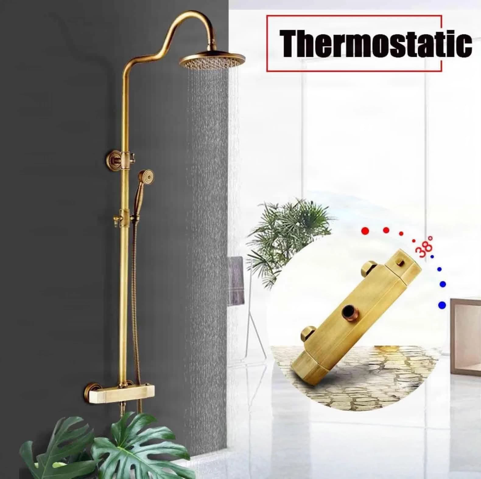 Anticni Rustikalni Termostatski Tus Nadometna Prha Eyn Ats1206