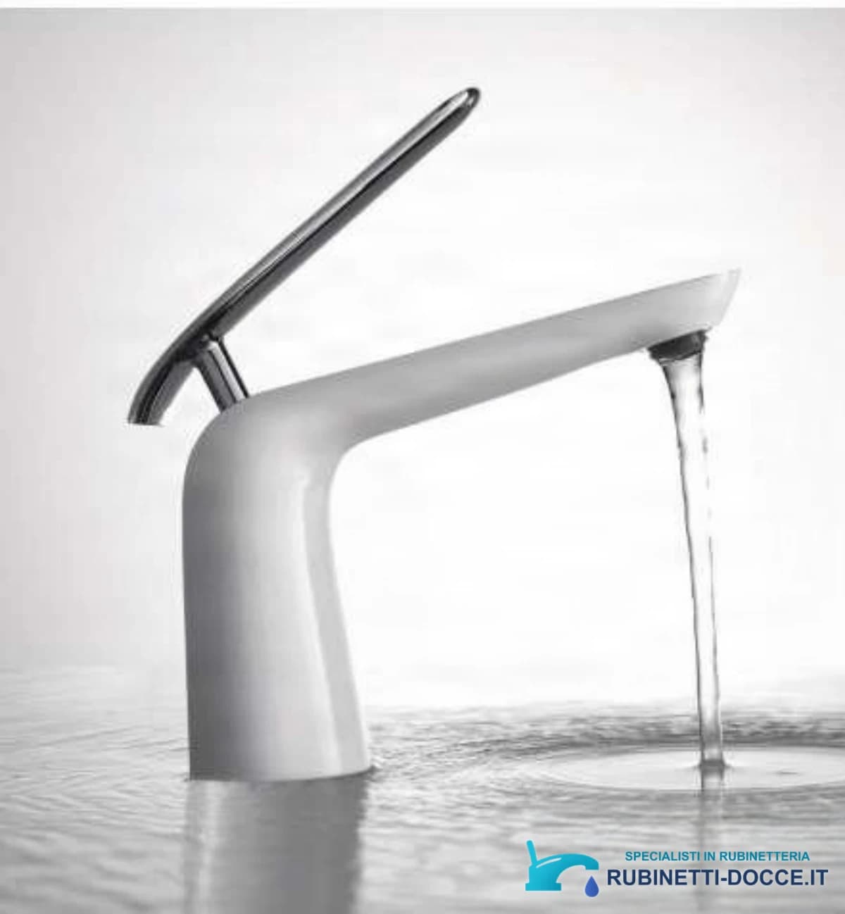 Rubinetto bianco per lavabo e bidet woo-6963 in bianco opaco