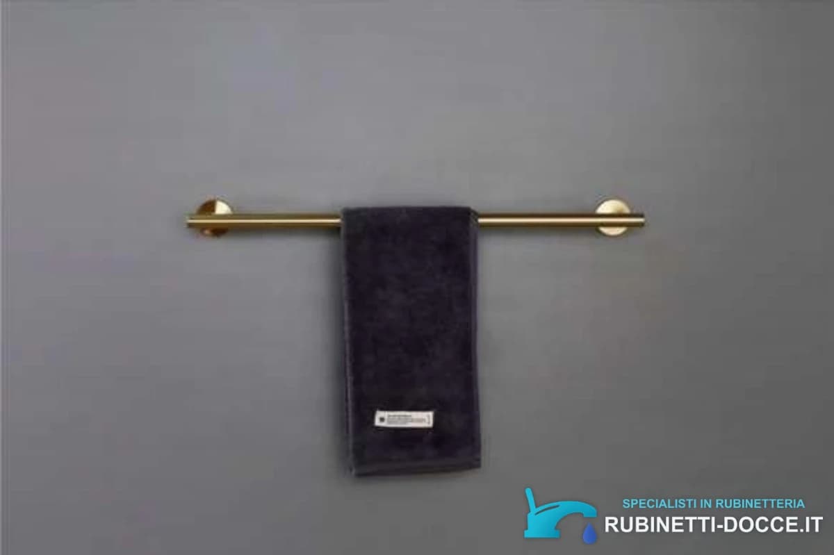 Accessorio bagno dorato: portarotolo woo-15049 in oro lucido