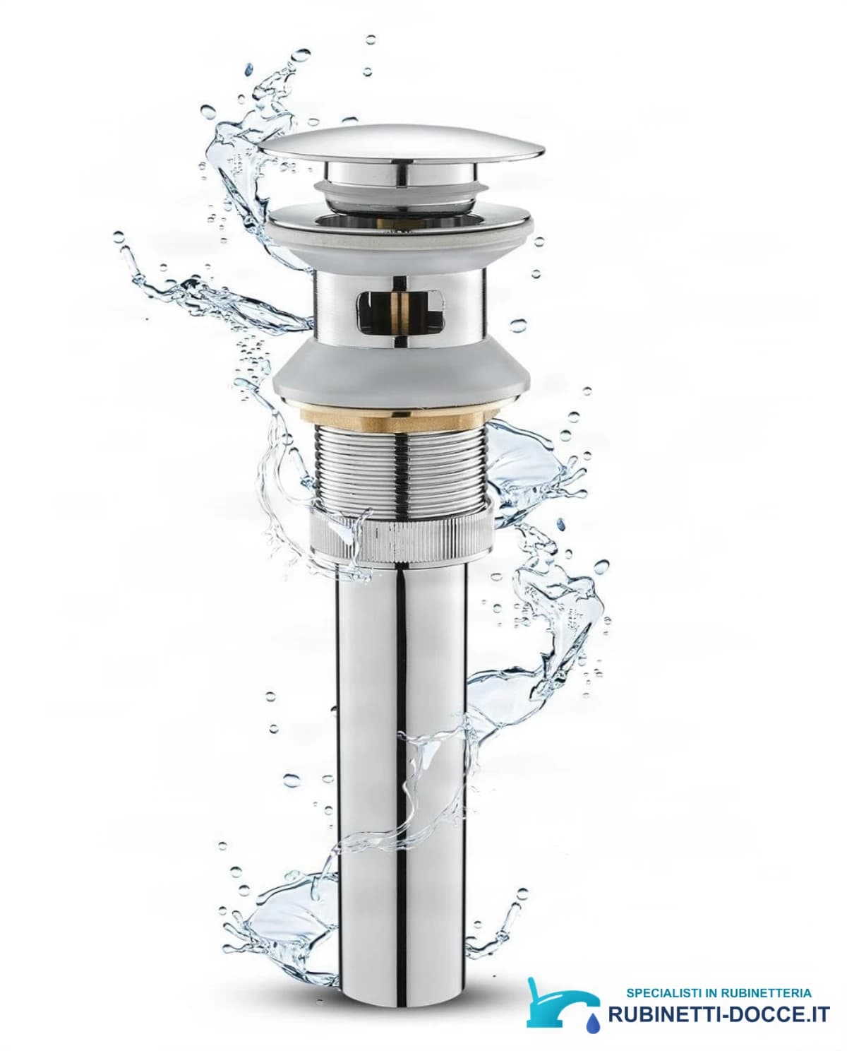 Piletta per lavabo SBP1658 in cromo lucido