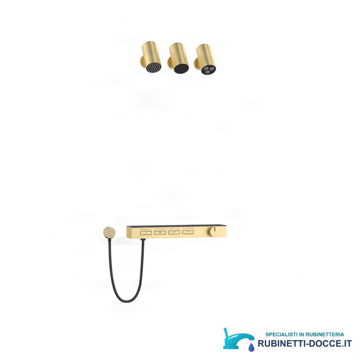 Miscelatore doccia incasso 4 funzioni ELITE EDITION BSC1620 — opzione oro spazzolato