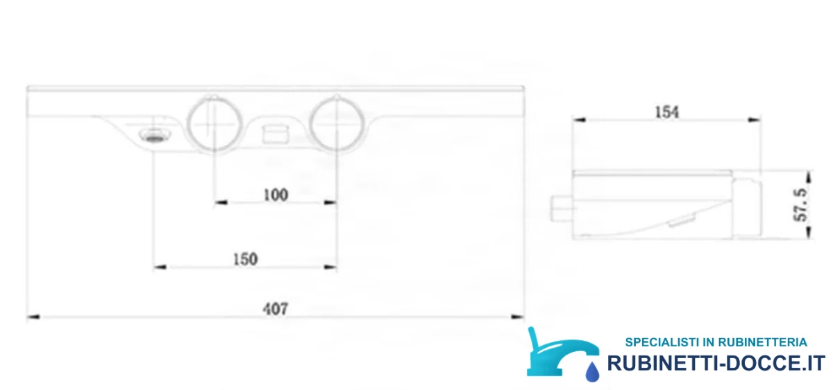 Sistema doccia ELITE EDITION BBT2053 termostatico con LED e getti multipli, in più finiture tra cui nero opaco e grigio grafite